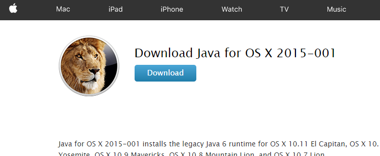 download java for os x 2015